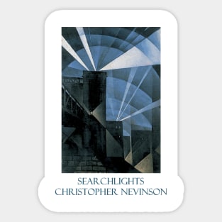 Searchlights by Christopher R. W. Nevinson Sticker